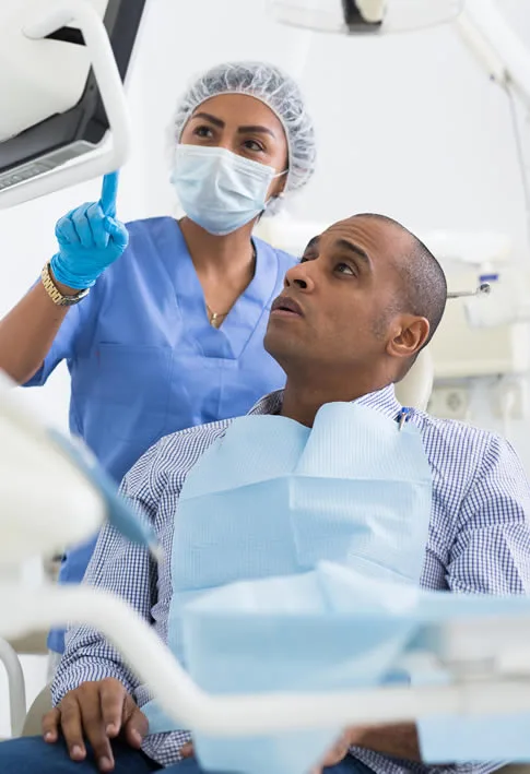 What procedures are part of a full mouth restoration?